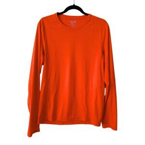 Men's Mountain Hardwear Outdoor Orange Lightweight Long Sleeve Shirt - Small